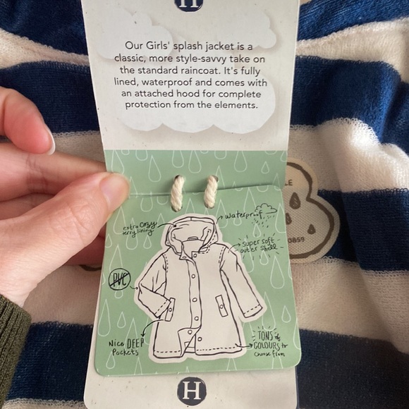 hatley Girls Pink Hooded Raincoat - Picture 6 of 8